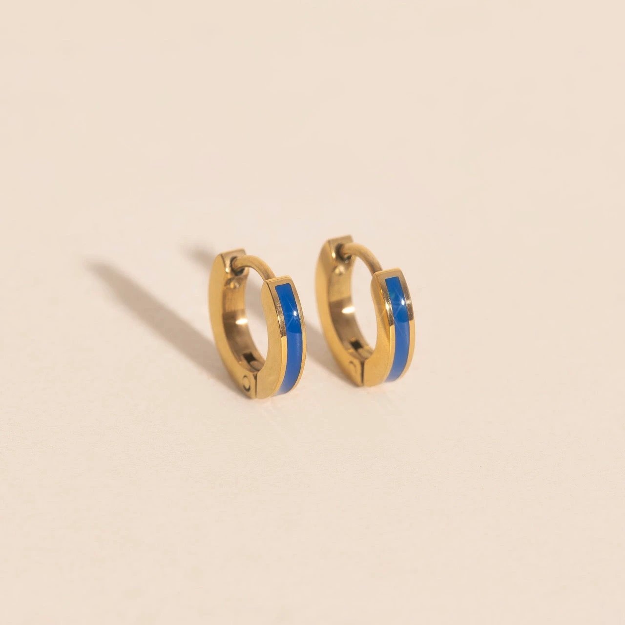 Color Tiny Huggie Hoop Earrings by Oh Clementine