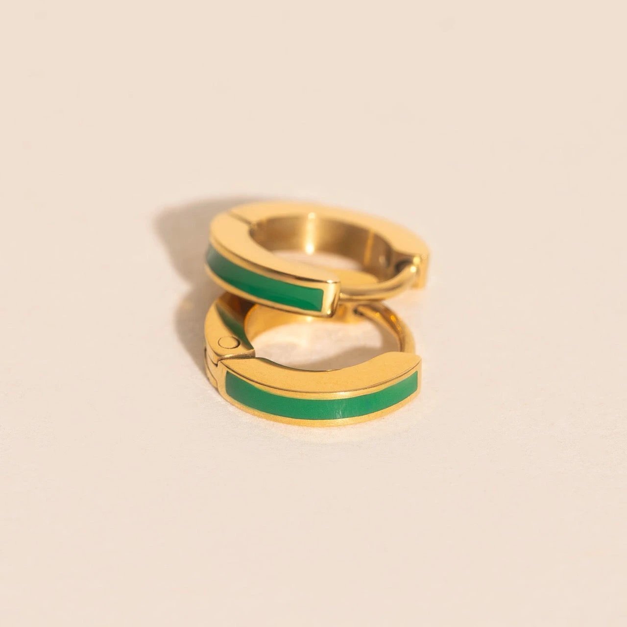 Color Tiny Huggie Hoop Earrings by Oh Clementine