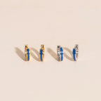 Color Tiny Huggie Hoop Earrings by Oh Clementine