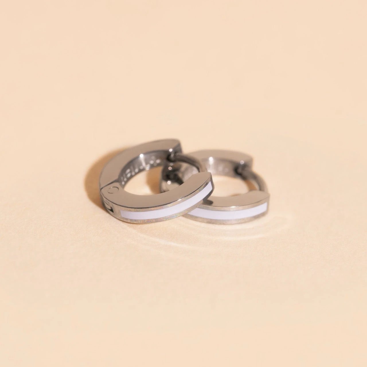 Color Tiny Huggie Hoop Earrings by Oh Clementine