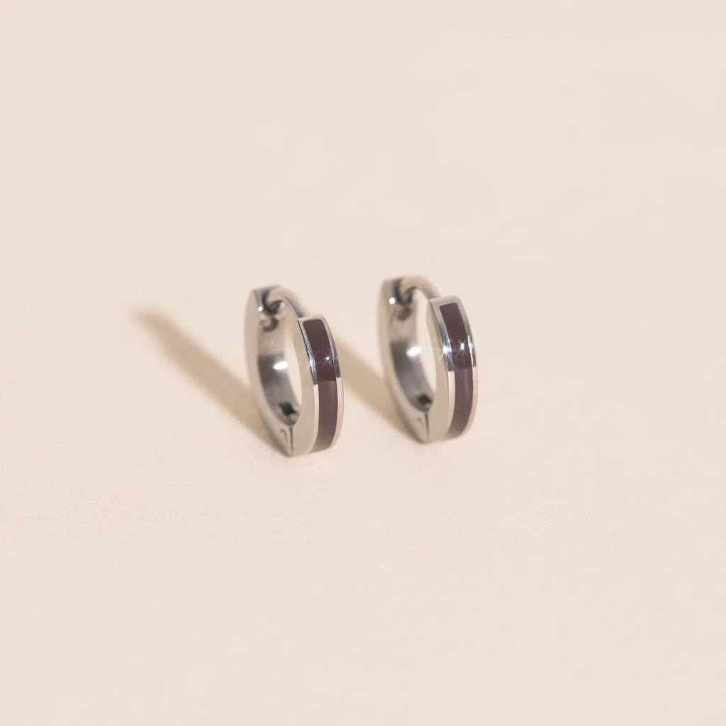 Color Tiny Huggie Hoop Earrings by Oh Clementine