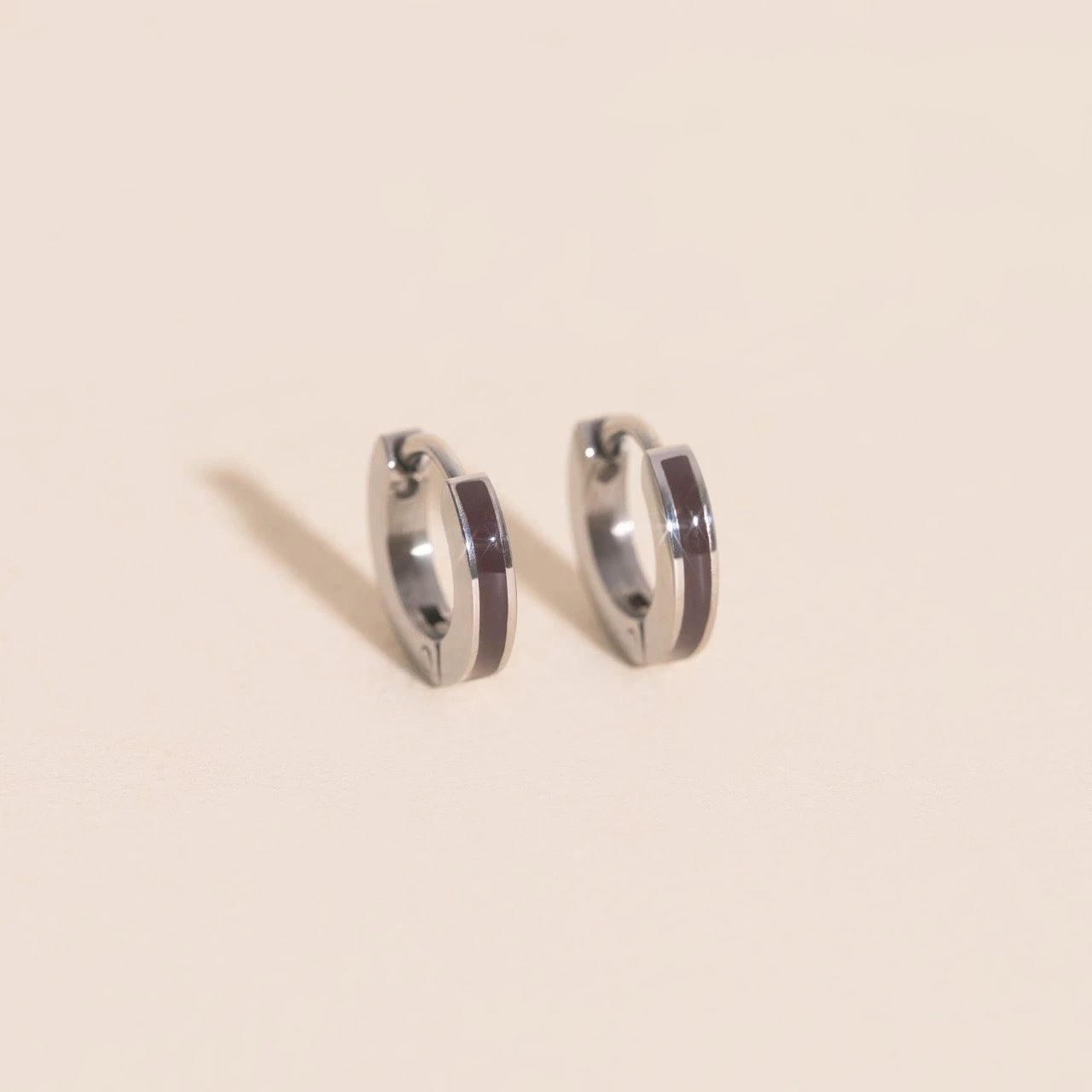 Color Tiny Huggie Hoop Earrings by Oh Clementine