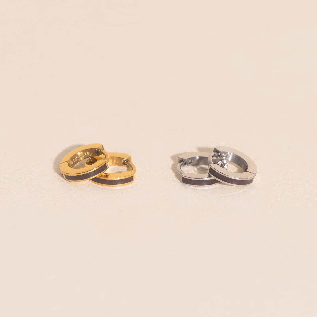 Color Tiny Huggie Hoop Earrings by Oh Clementine