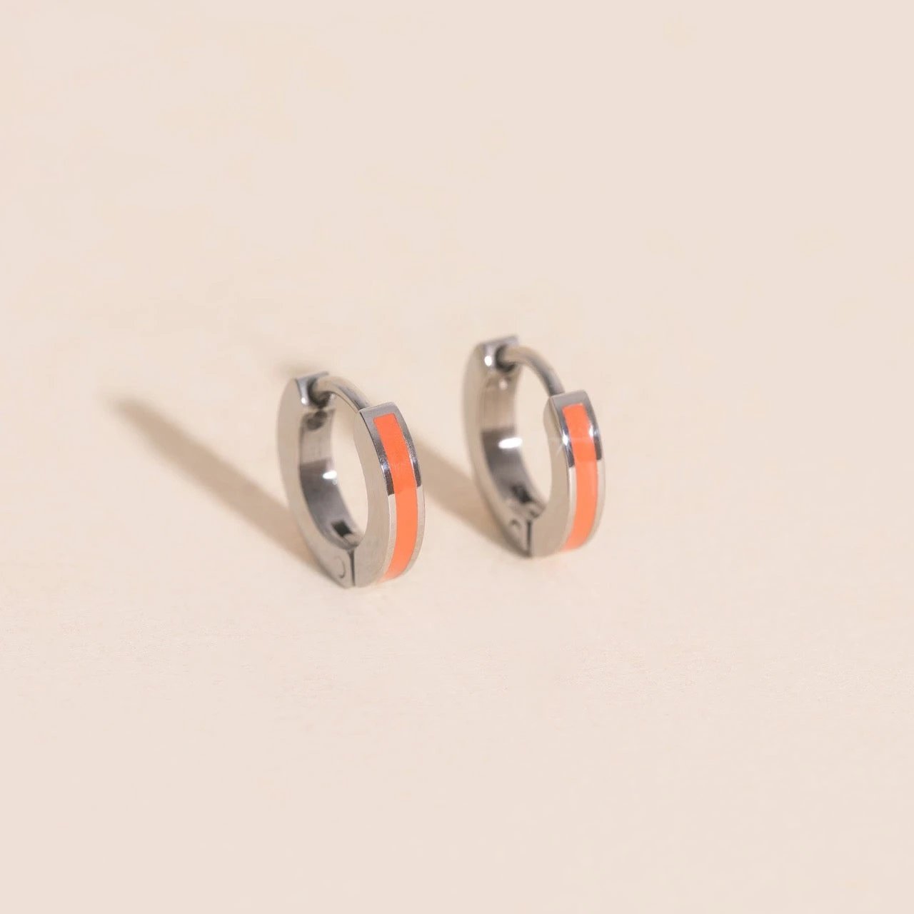 Color Tiny Huggie Hoop Earrings by Oh Clementine
