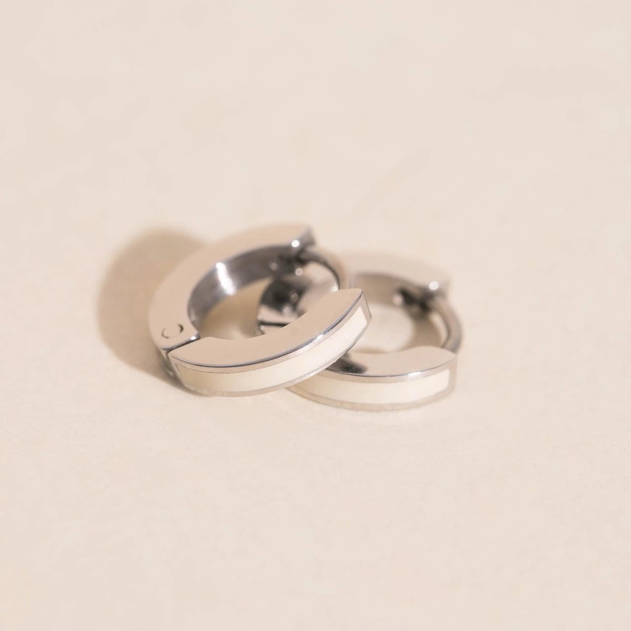 Color Tiny Huggie Hoop Earrings by Oh Clementine