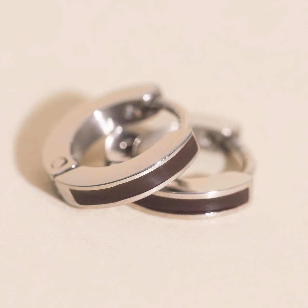 Color Tiny Huggie Hoop Earrings by Oh Clementine