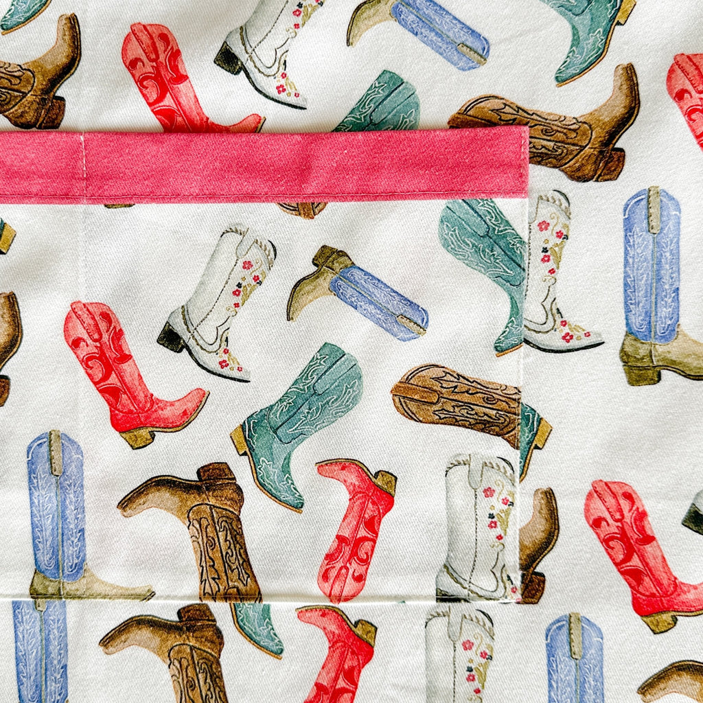 Colorful Cowboy Boots Apron Apron La Vie Bien Colorful Cowboy Boots Apron