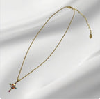 Colorful Cross Necklace Necklace La Vie Bien Colorful Cross Necklace