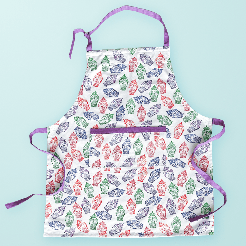 Colorful Ginger Jars Apron Apron La Vie Bien Colorful Ginger Jars Apron