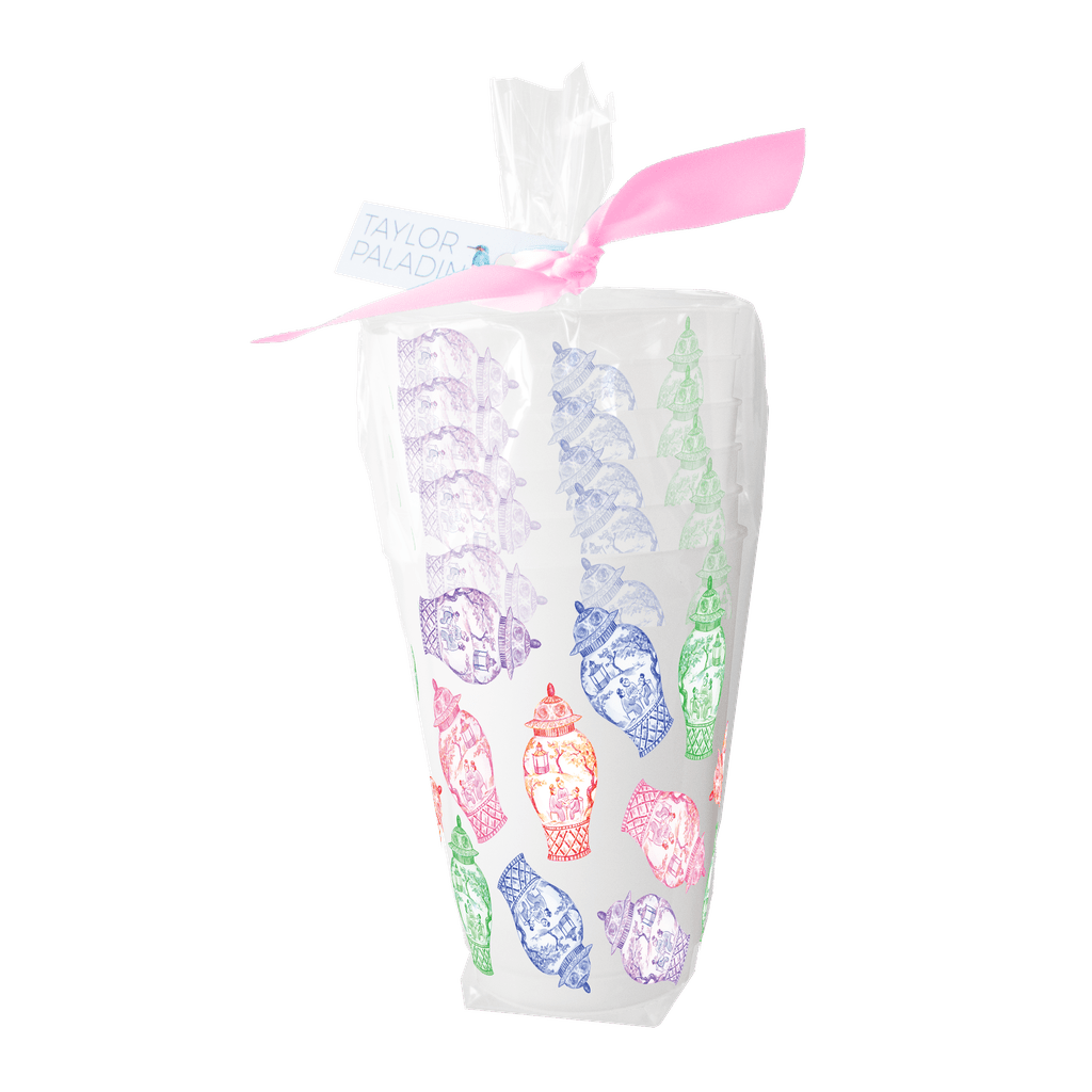 Colorful Ginger Jars Frosted Cup Frosted Cups La Vie Bien Colorful Ginger Jars Frosted Cup