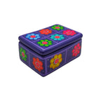 Colorful Hand-Painted Guerrero Jewelry Box | Mexican Ceramic Earring Holder Guerrero Jewelry Box La Vie Bien Colorful Hand-Painted Guerrero Jewelry Box | Mexican Ceramic Earring Holder