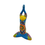 Colorful Hand Painted Talavera Frog Statue | Large Mexican Art Decor Talavera Statue La Vie Bien Colorful Hand Painted Talavera Frog Statue | Large Mexican Art Decor
