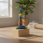 Colorful Hand Painted Talavera Frog Statue | Large Mexican Art Decor Talavera Statue La Vie Bien Colorful Hand Painted Talavera Frog Statue | Large Mexican Art Decor
