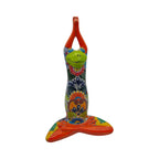 Colorful Hand Painted Talavera Frog Statue | Large Mexican Art Decor Talavera Statue La Vie Bien Colorful Hand Painted Talavera Frog Statue | Large Mexican Art Decor