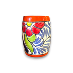 Colorful Handcrafted Mexican Coffee Mug | Talavera Ceramic Art Talavera Mug La Vie Bien Colorful Handcrafted Mexican Coffee Mug | Talavera Ceramic Art