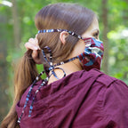 Colorful Kitenge Cotton Tie-back Face Mask Face Mask & Mask Accessories La Vie Bien Colorful Kitenge Cotton Tie-back Face Mask