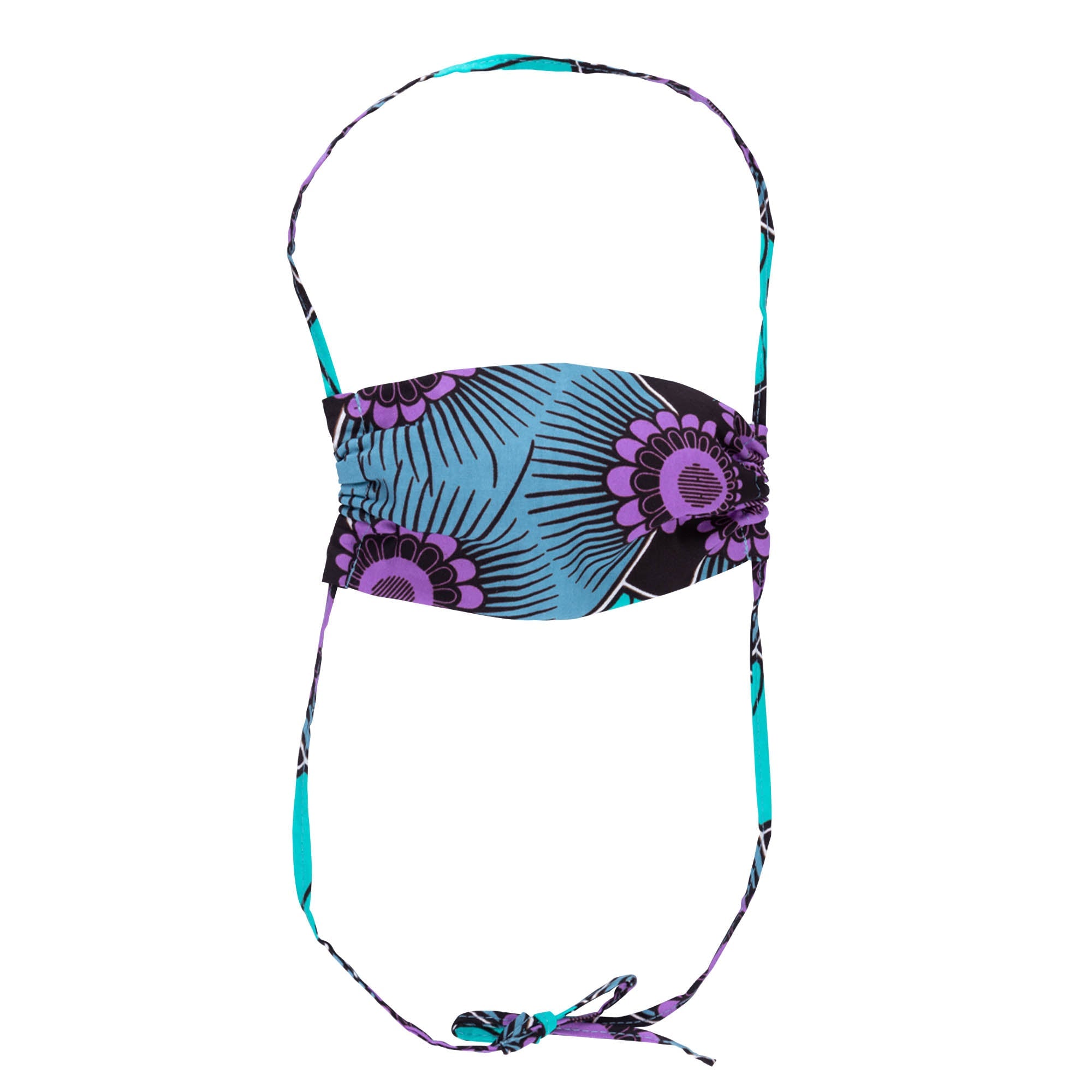 Colorful Kitenge Cotton Tie-back Face Mask Face Mask & Mask Accessories La Vie Bien Colorful Kitenge Cotton Tie-back Face Mask