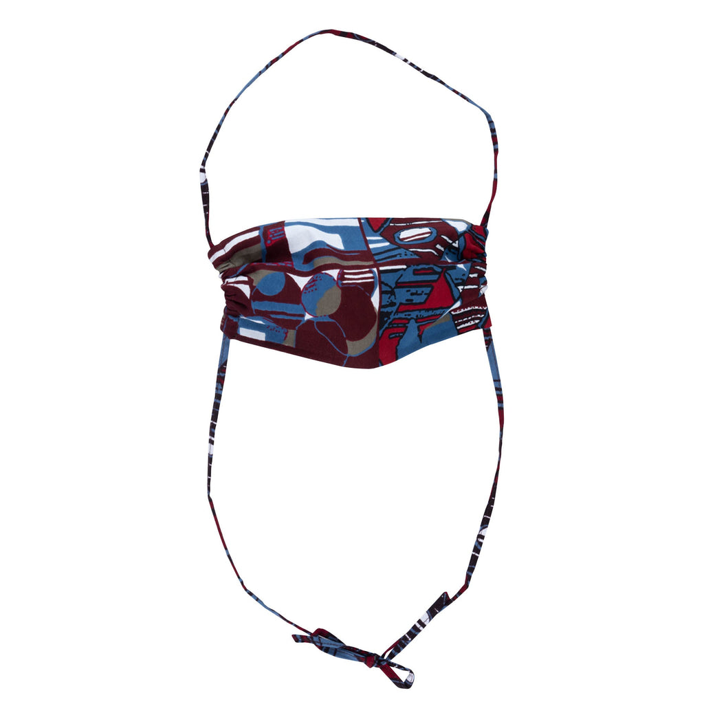 Colorful Kitenge Cotton Tie-back Face Mask Face Mask & Mask Accessories La Vie Bien Colorful Kitenge Cotton Tie-back Face Mask