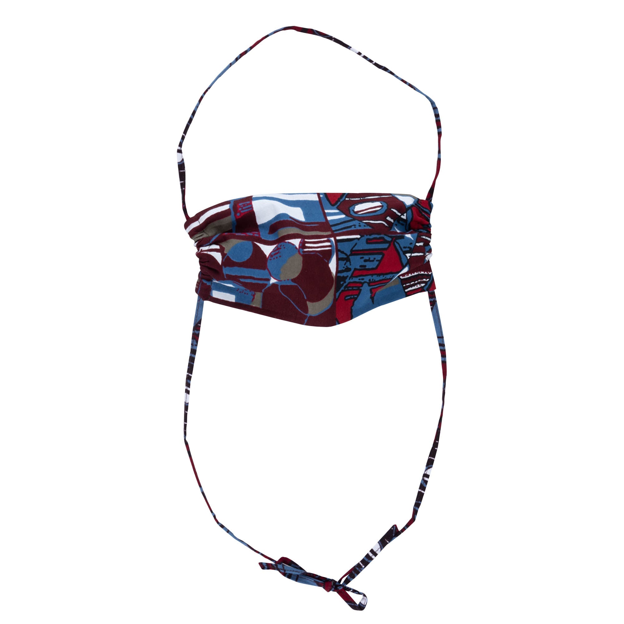 Colorful Kitenge Cotton Tie-back Face Mask Face Mask & Mask Accessories La Vie Bien Colorful Kitenge Cotton Tie-back Face Mask
