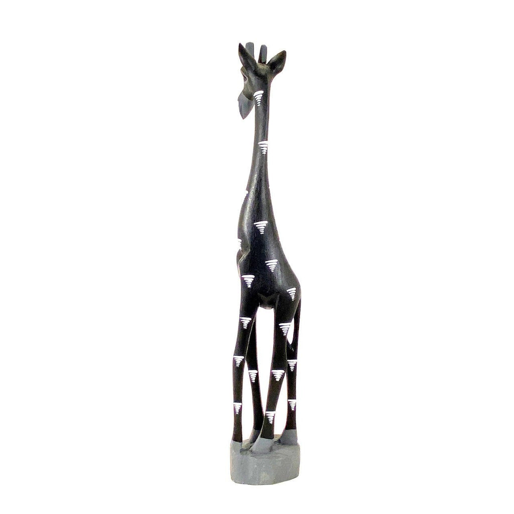 Colorful Painted Wood Giraffe - 24" La Vie Bien Colorful Painted Wood Giraffe - 24"