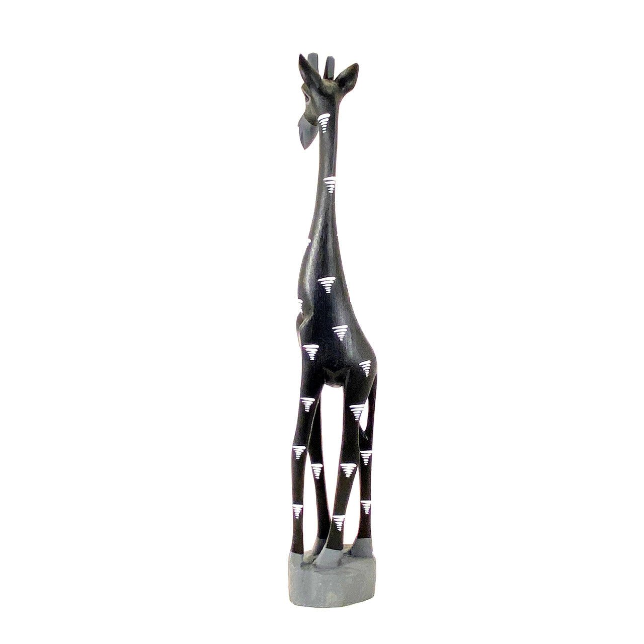 Colorful Painted Wood Giraffe - 24" La Vie Bien Colorful Painted Wood Giraffe - 24"