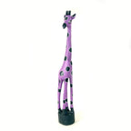 Colorful Painted Wood Giraffe - 24" La Vie Bien Colorful Painted Wood Giraffe - 24"