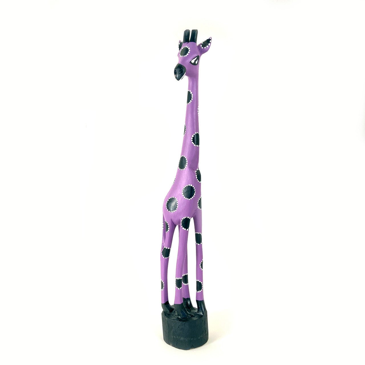 Colorful Painted Wood Giraffe - 24" La Vie Bien Colorful Painted Wood Giraffe - 24"