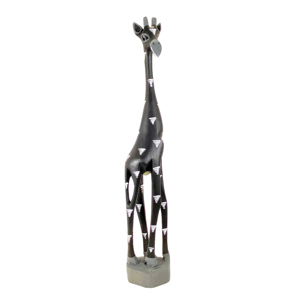 Colorful Painted Wood Giraffe - 24" La Vie Bien Colorful Painted Wood Giraffe - 24"