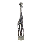 Colorful Painted Wood Giraffe - 24" La Vie Bien Colorful Painted Wood Giraffe - 24"