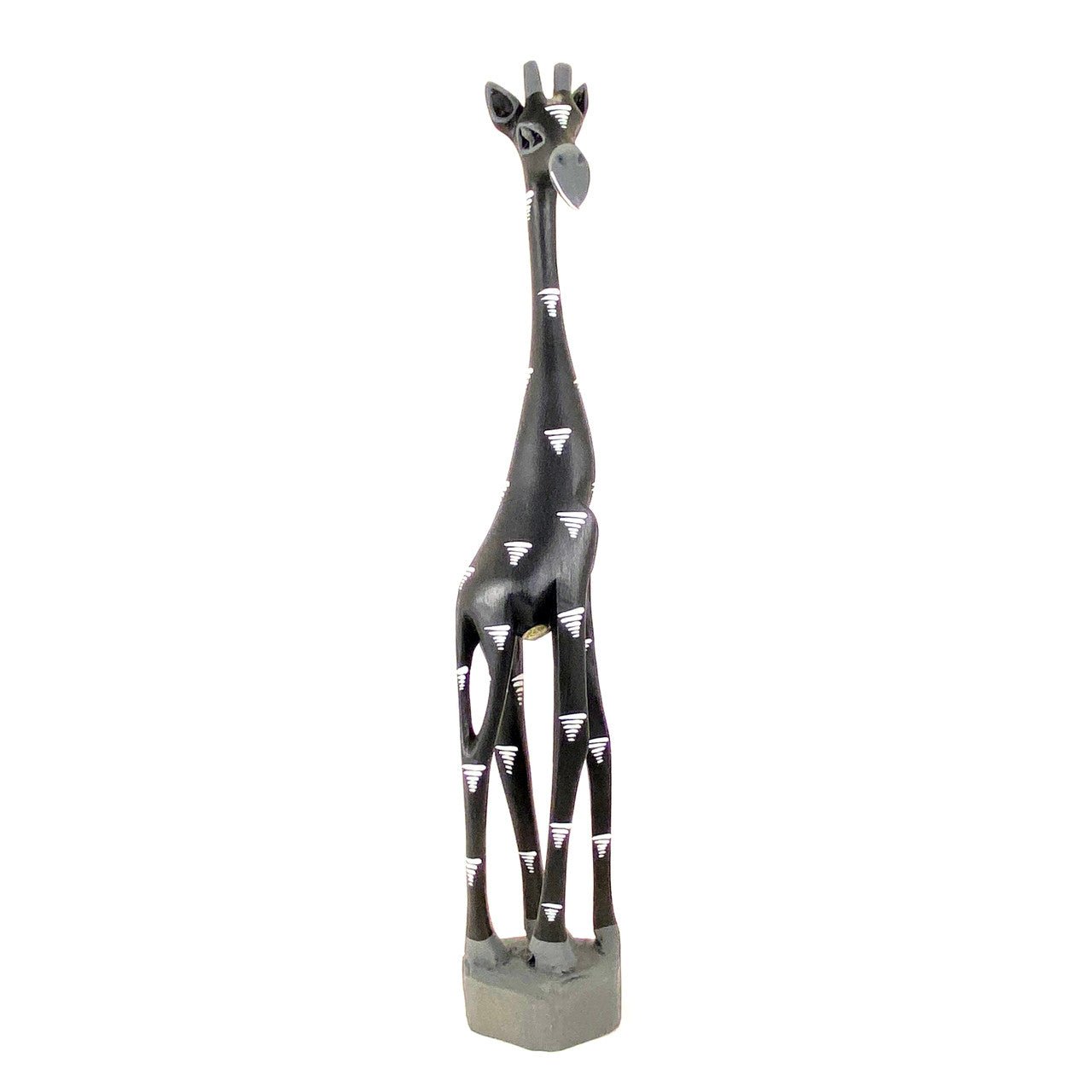 Colorful Painted Wood Giraffe - 24" La Vie Bien Colorful Painted Wood Giraffe - 24"