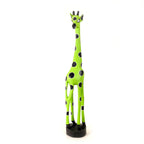 Colorful Painted Wood Giraffe - 24" La Vie Bien Colorful Painted Wood Giraffe - 24"