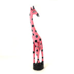 Colorful Painted Wood Giraffe - 24" La Vie Bien Colorful Painted Wood Giraffe - 24"