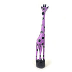 Colorful Painted Wood Giraffe - 24" La Vie Bien Colorful Painted Wood Giraffe - 24"