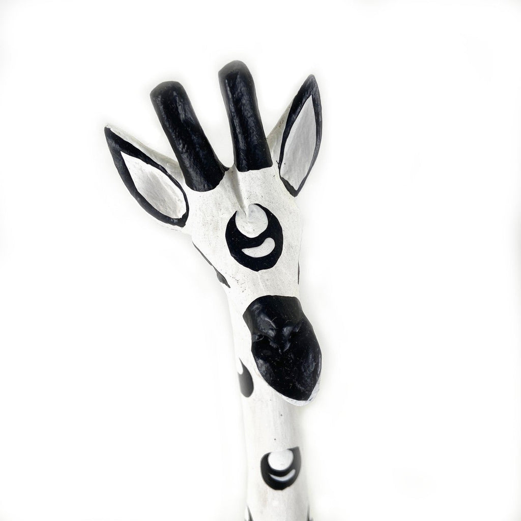 Colorful Painted Wood Giraffe - 24" La Vie Bien Colorful Painted Wood Giraffe - 24"