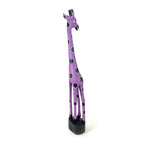 Colorful Painted Wood Giraffe - 24" La Vie Bien Colorful Painted Wood Giraffe - 24"