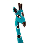 Colorful Painted Wood Giraffe - 24" La Vie Bien Colorful Painted Wood Giraffe - 24"