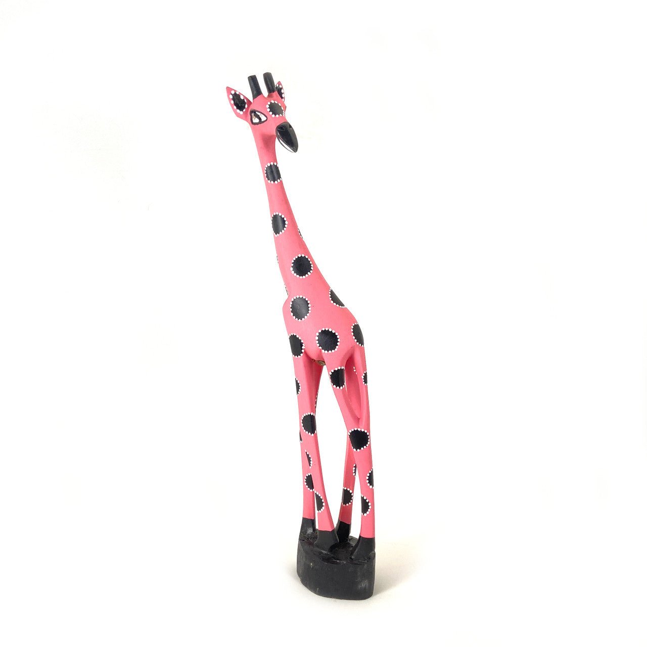 Colorful Painted Wood Giraffe - 24" La Vie Bien Colorful Painted Wood Giraffe - 24"