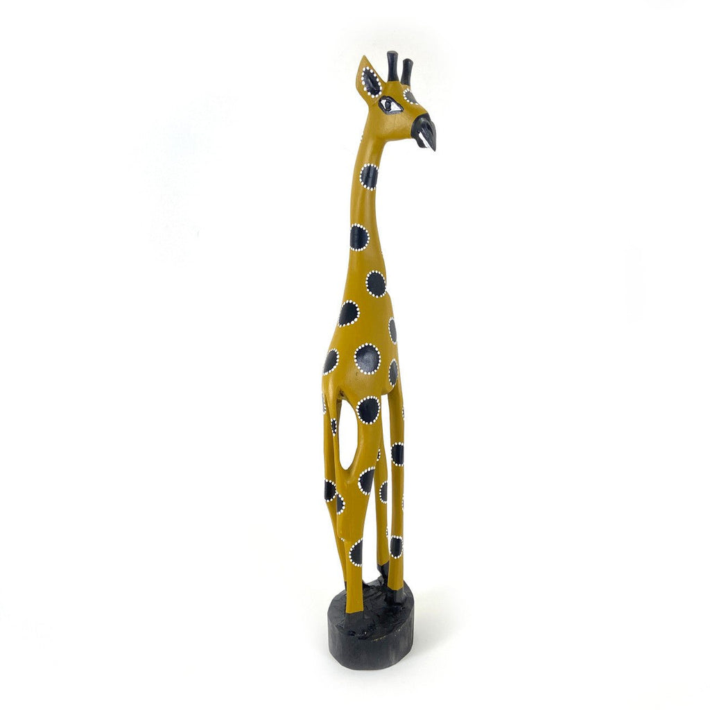 Colorful Painted Wood Giraffe - 24" La Vie Bien Colorful Painted Wood Giraffe - 24"