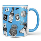 Colorful Scottish Icons Mug Mugs La Vie Bien Colorful Scottish Icons Mug