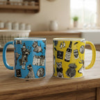 Colorful Scottish Icons Mug Mugs La Vie Bien Colorful Scottish Icons Mug