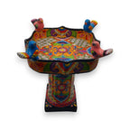 Colorful Talavera Bird Bath | Hand-Painted Ceramic Garden Art Talavera Bird Bath La Vie Bien Colorful Talavera Bird Bath | Hand-Painted Ceramic Garden Art