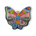 Colorful Talavera Butterfly Trio | Mexican Ceramic Wall Art