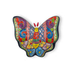 Colorful Talavera Butterfly Trio | Mexican Ceramic Wall Art