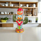 Colorful Talavera Cactus Sculpture | Mexican Ceramic Decor Talavera Figurine La Vie Bien Colorful Talavera Cactus Sculpture | Mexican Ceramic Decor