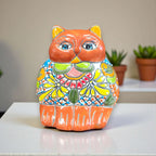 Colorful Talavera Cat Planter | Mexican Ceramic Art Talavera Planter La Vie Bien Colorful Talavera Cat Planter | Mexican Ceramic Art