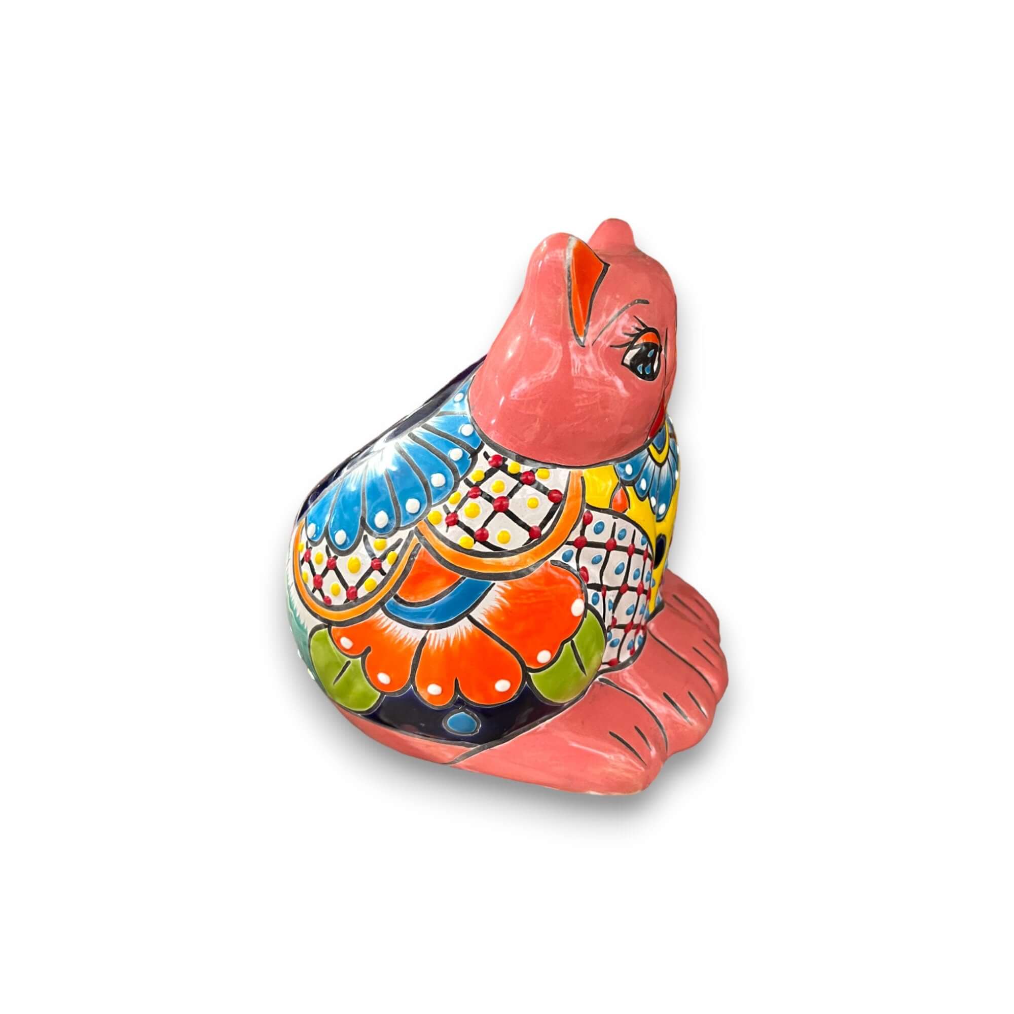 Colorful Talavera Cat Planter | Mexican Ceramic Art Talavera Planter La Vie Bien Colorful Talavera Cat Planter | Mexican Ceramic Art