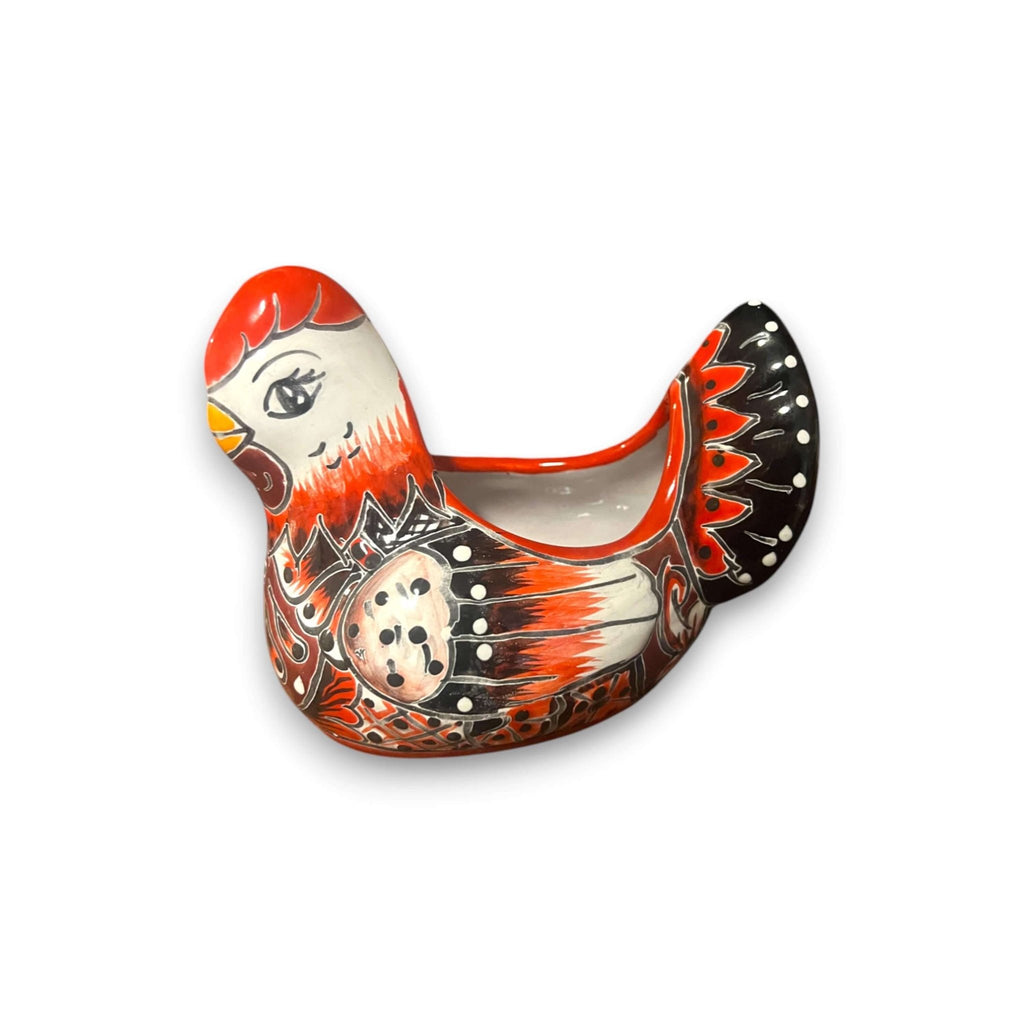 Colorful Talavera Chicken Planter | Hand-Painted Ceramic Decor Talavera Planter La Vie Bien Colorful Talavera Chicken Planter | Hand-Painted Ceramic Decor