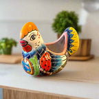 Colorful Talavera Chicken Planter | Hand-Painted Ceramic Decor Talavera Planter La Vie Bien Colorful Talavera Chicken Planter | Hand-Painted Ceramic Decor