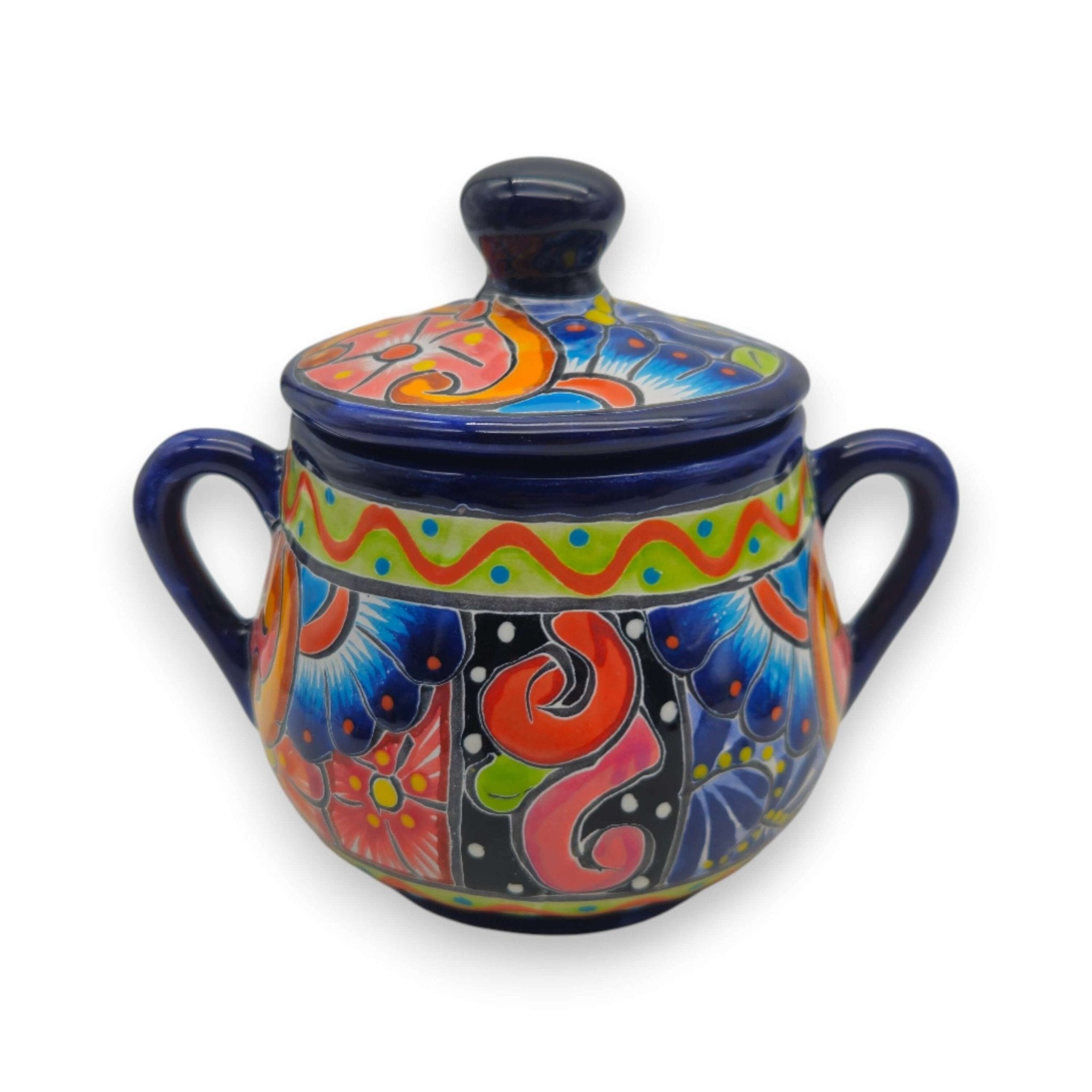 Colorful Talavera Coffee Serving Set | Handmade 3-Piece Set Talavera Coffee Set La Vie Bien Colorful Talavera Coffee Serving Set | Handmade 3-Piece Set