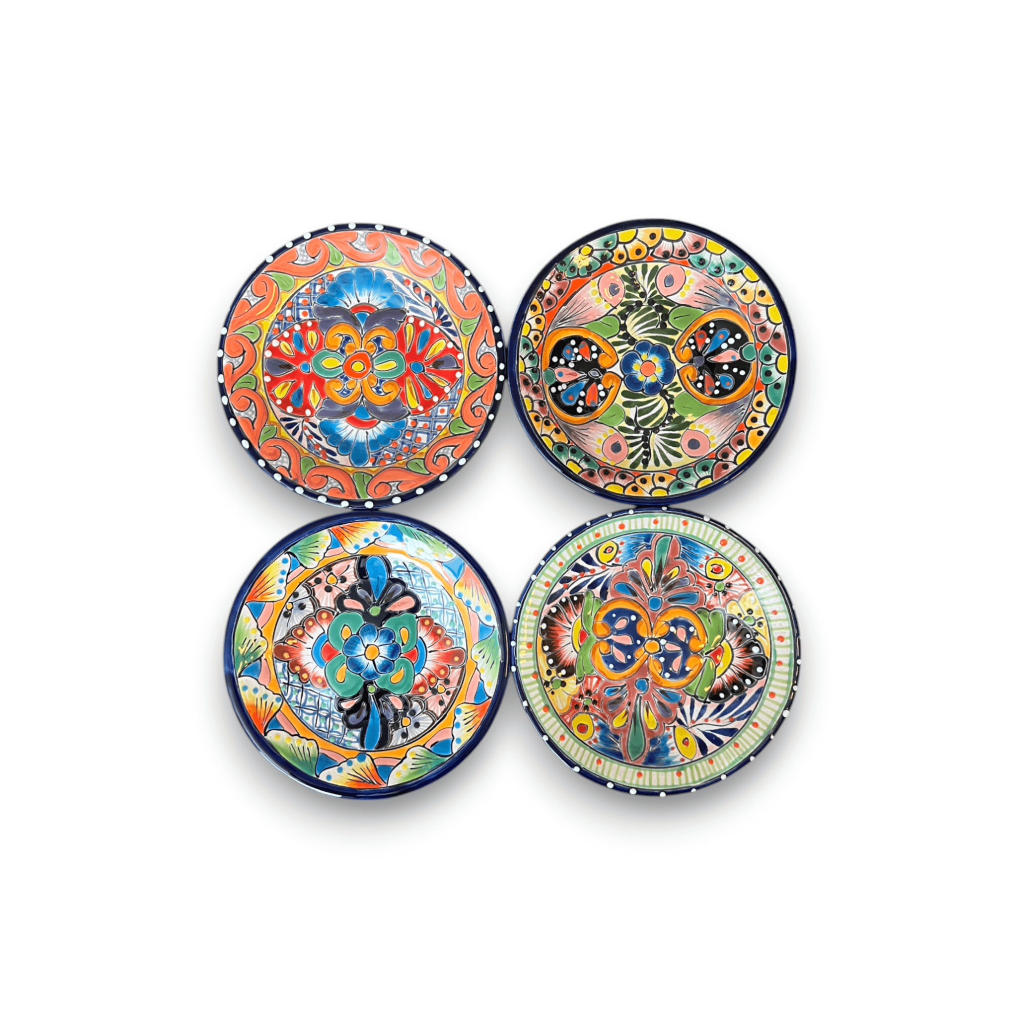 Colorful Talavera Dinnerware Set | 12-Piece Plate Set Talavera Dinnerware Set La Vie Bien Colorful Talavera Dinnerware Set | 12-Piece Plate Set